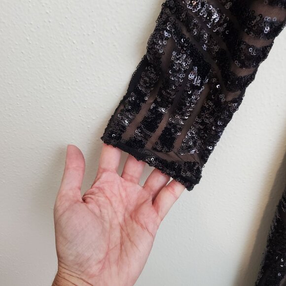 Dress the Population Lola long-sleeved sequin bodycon dress - Picture 4 of 13